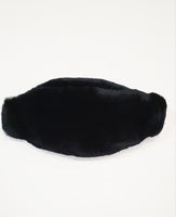 BLACK Fur Fanny/Belt Bag